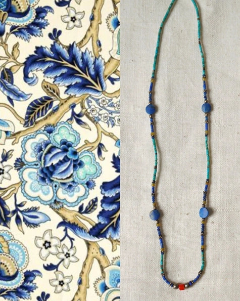 Vintage Semi Precious Stone Minimalist Necklace 2