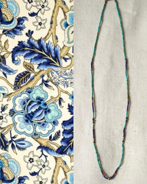 Vintage Semi Precious Stone Minimalist Necklace 1