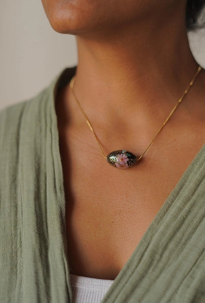 Vintage Cloisonne Bead Pendant