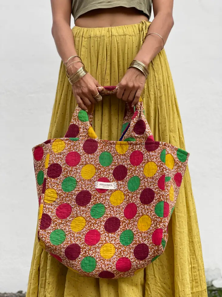 Vintage Kantha Summer Tote
