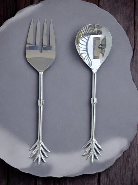 Nature Inspired Salad Spoon Set