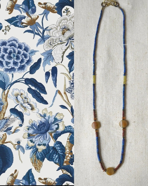 Vintage Semi Precious Stone Minimalist Necklace 2