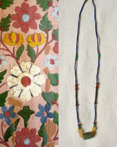 Vintage Semi Precious Stone Minimalist Necklace 3