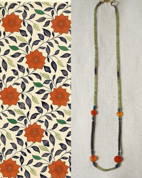 Vintage Semi Precious Stone Minimalist Necklace 2