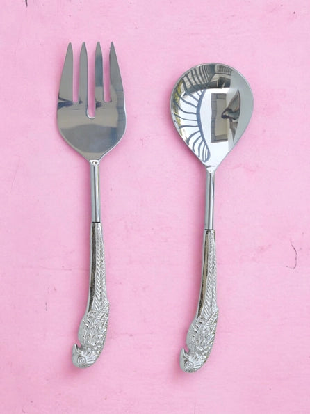 Nature Inspired Salad Spoon Set
