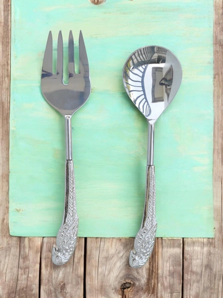 Nature Inspired Salad Spoon Set