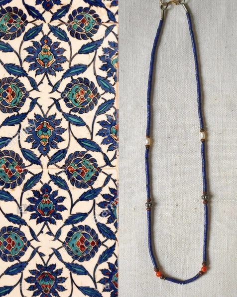 Vintage Semi Precious Stone Minimalist Necklace 2