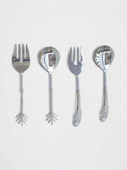 Nature Inspired Salad Spoon Set