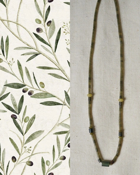 Vintage Semi Precious Stone Minimalist Necklace 2