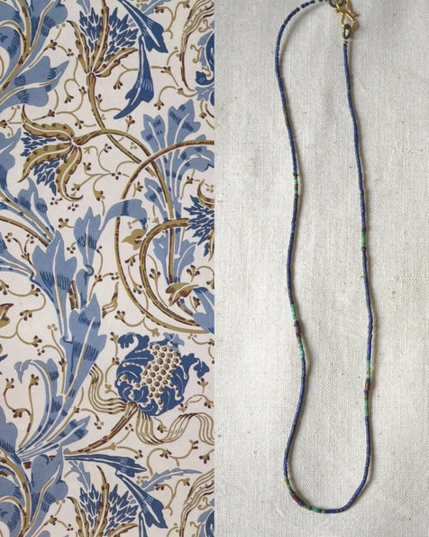 Vintage Semi Precious Stone Minimalist Necklace 1