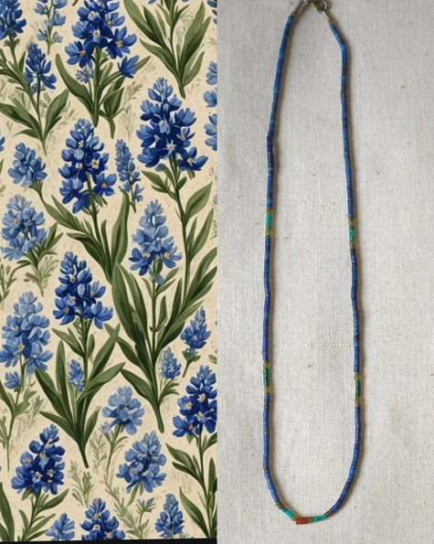 Vintage Semi Precious Stone Minimalist Necklace 1