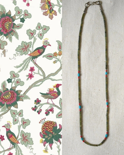 Vintage Semi Precious Stone Minimalist Necklace 2