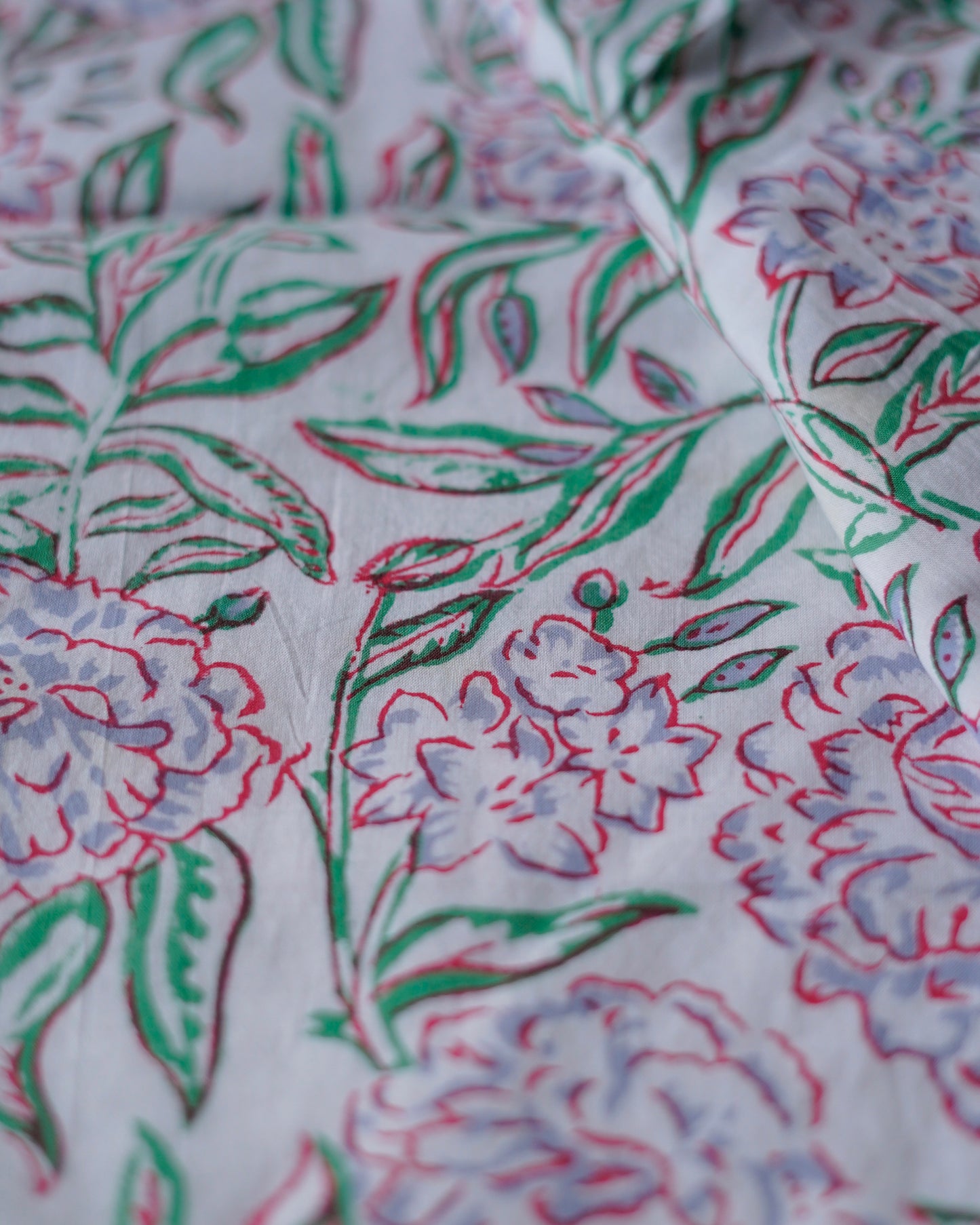 Wood Block Print  Baby Summer Quilt