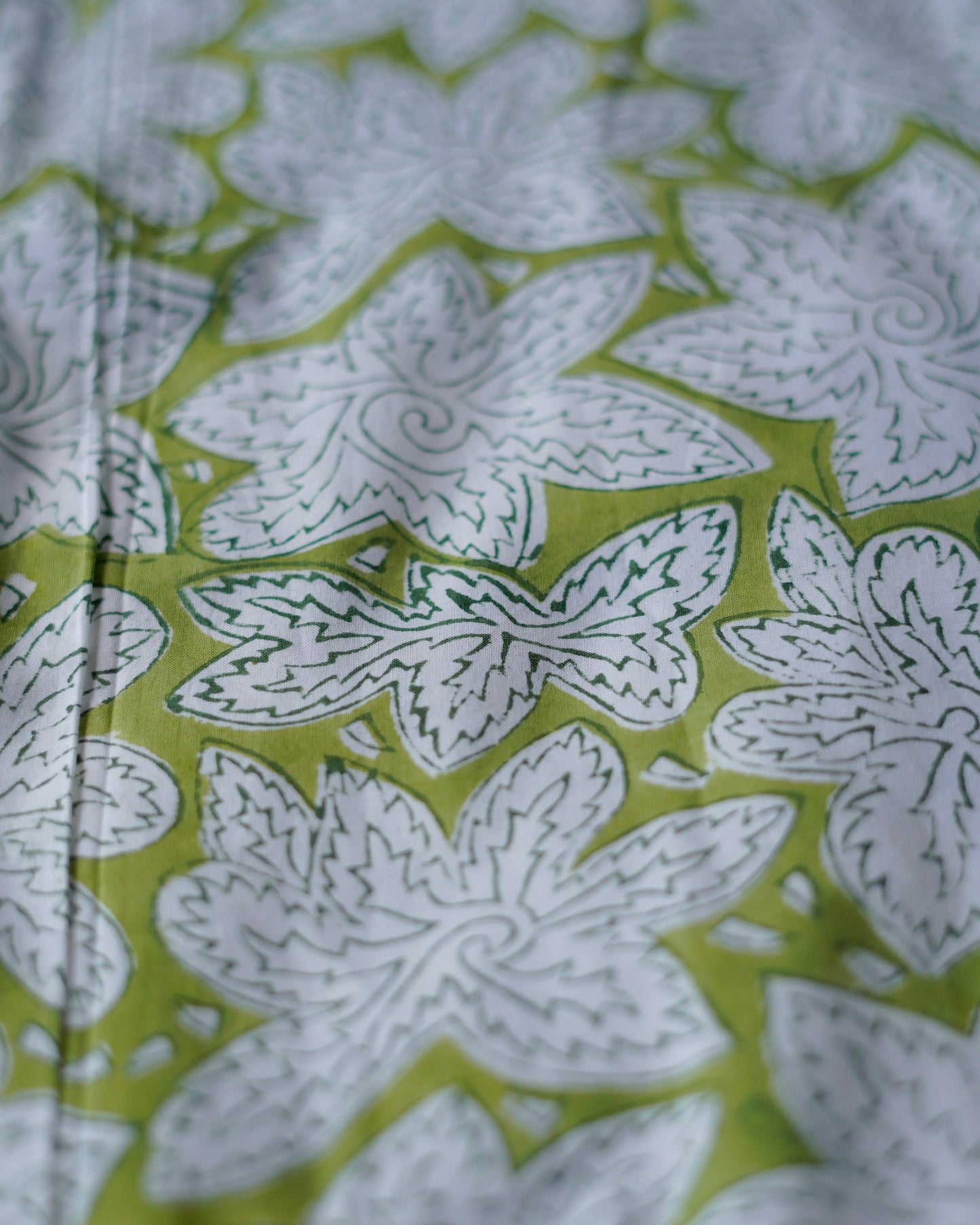 Wood Block Print  Baby Summer Quilt