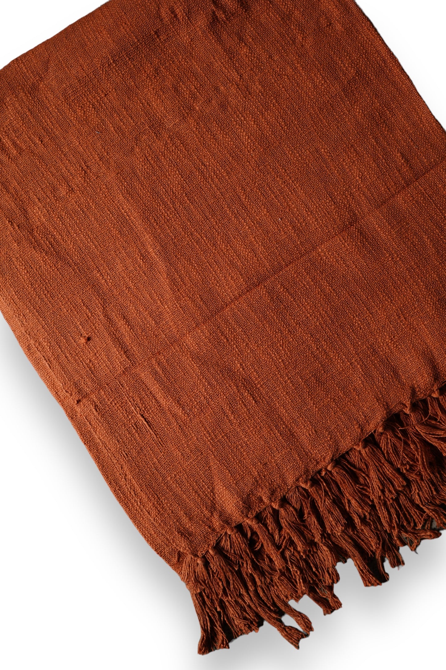Natural Dye Handloom Cotton Bed Cover/blanket (110x98 inch)
