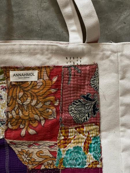 Vintage textile patches Tote Bag