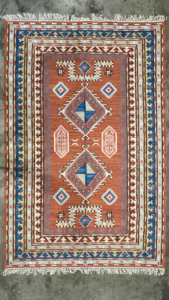 Hand Knotted Wool & Cotton  RUG 9 (5x8 ft)