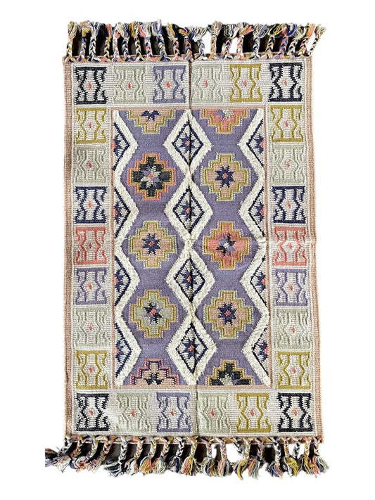 Hand Knotted Wool & Cotton  RUG 11 (4x6 ft)