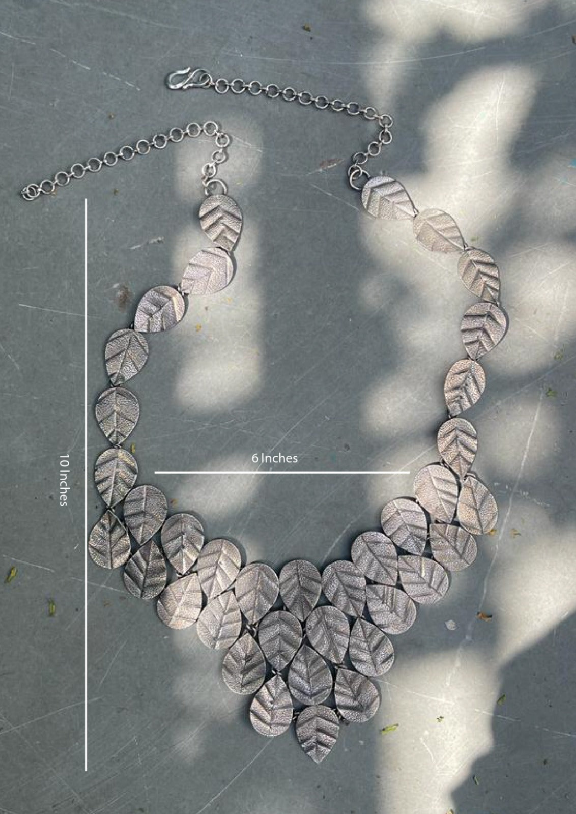 Cascading Leaf Statement Necklace
