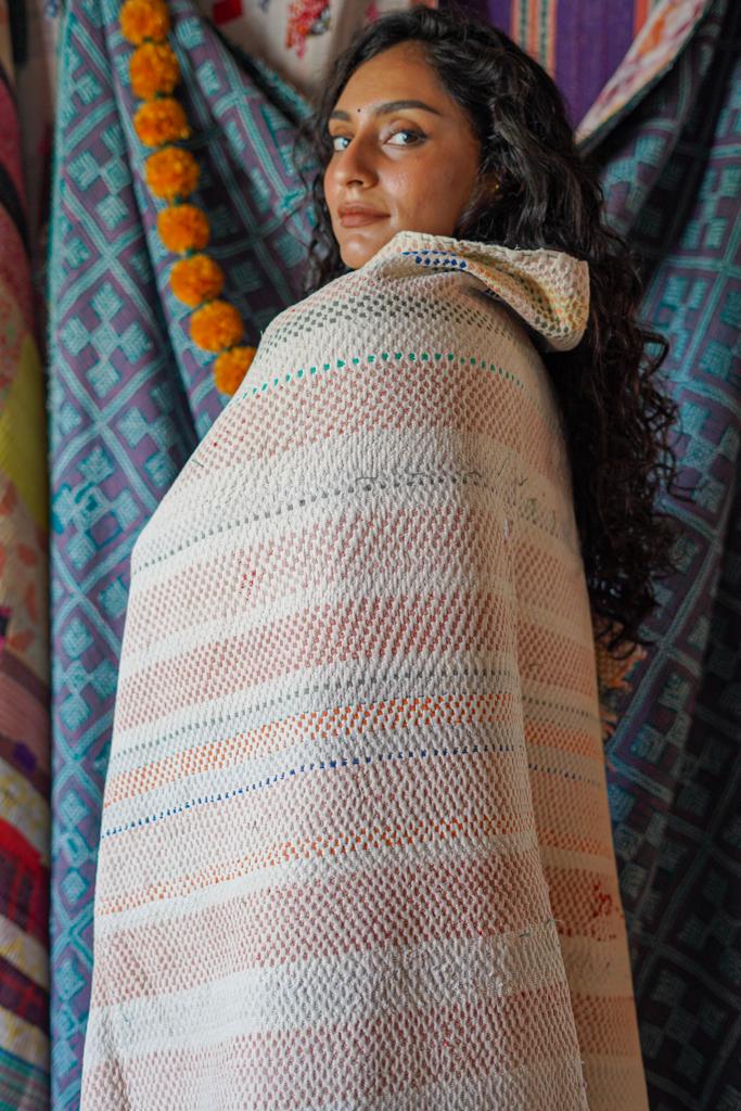 Vintage Kantha Throw 8