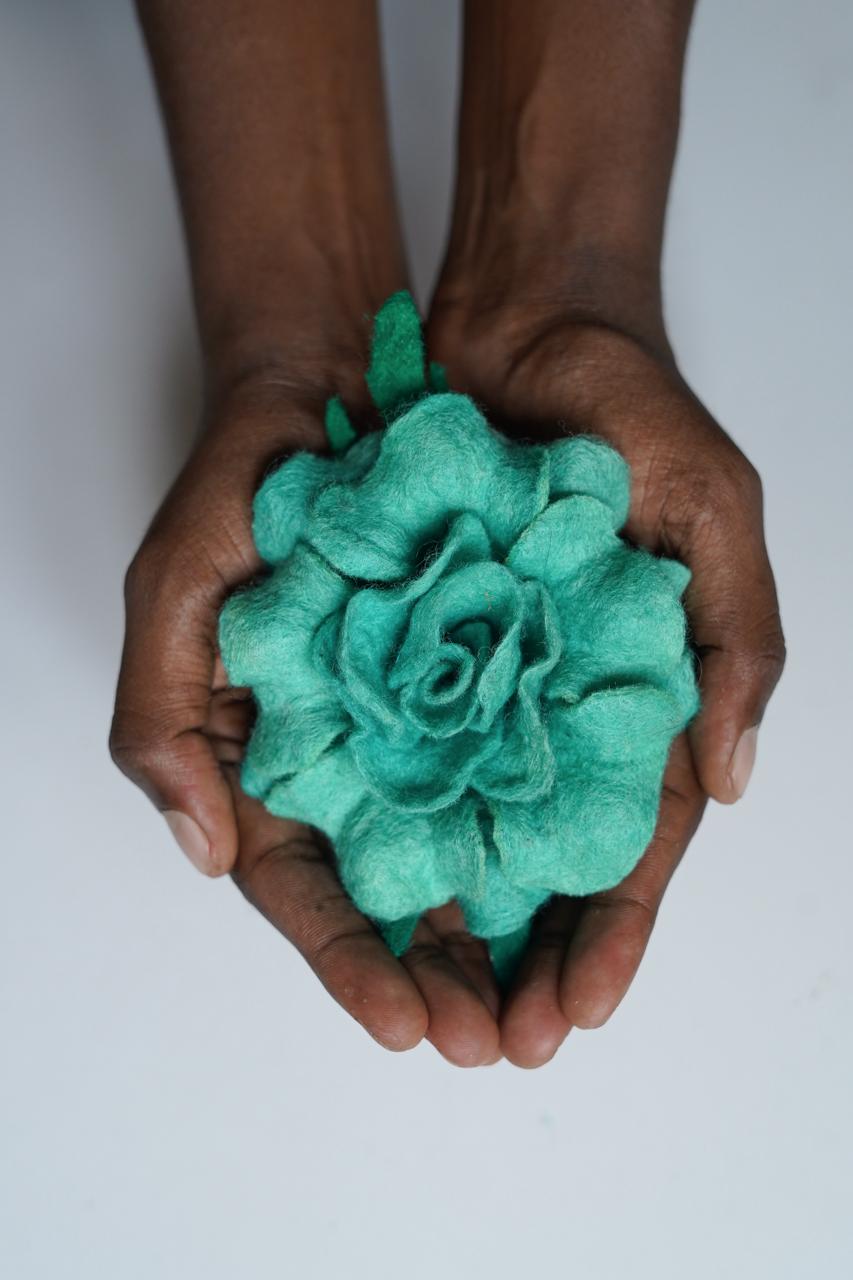 Dianthus Flower Brooch