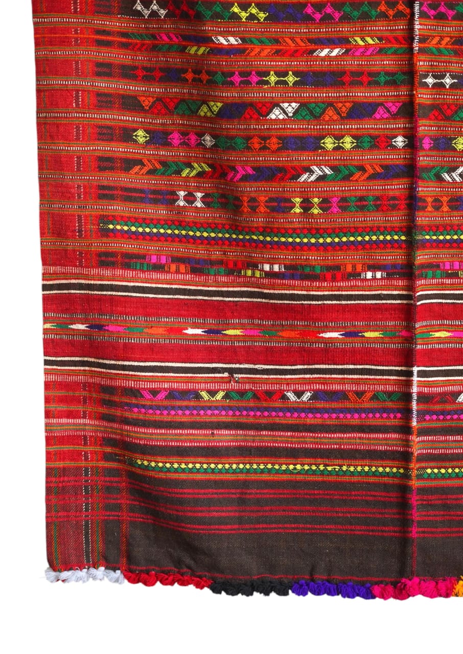 Bohemian Wool Tapestry: Desert Aesthetic (102x54 inch)