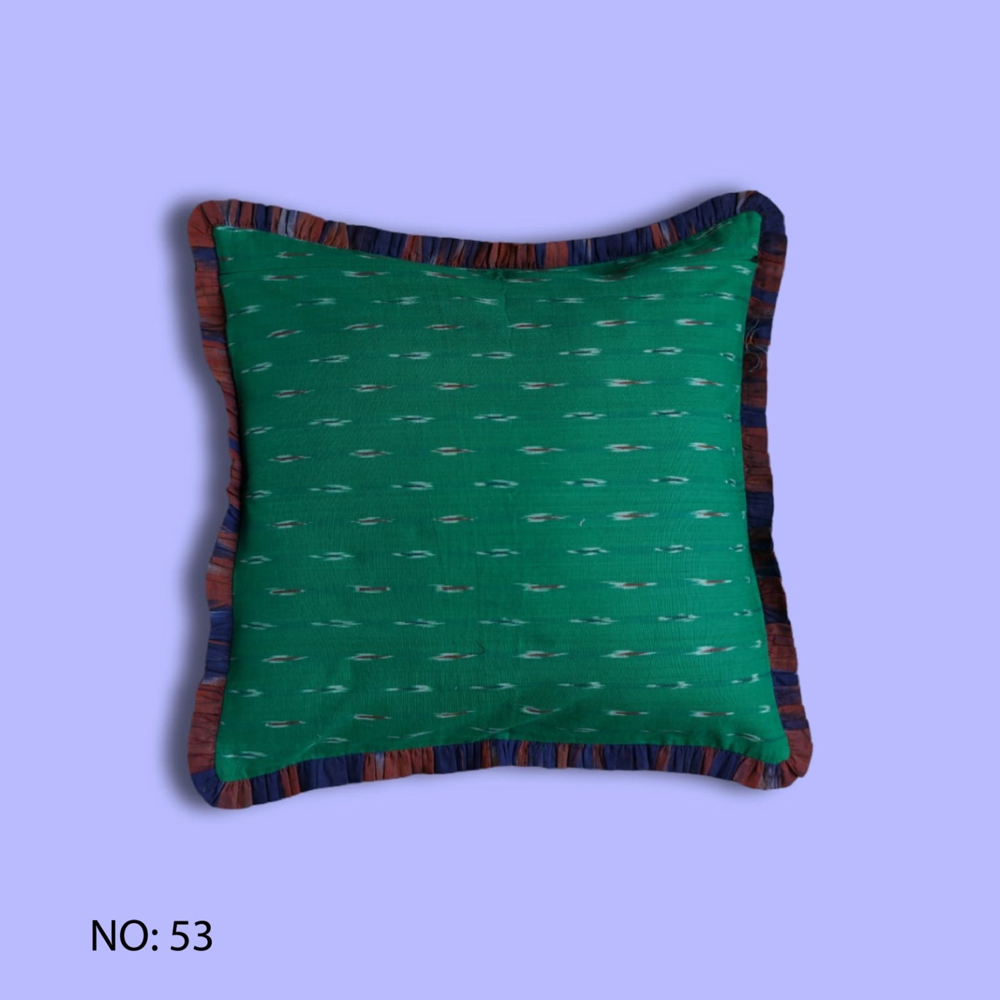 Rosa Vintage Kantha & Ikat Cushion Cover (20x20 inch)