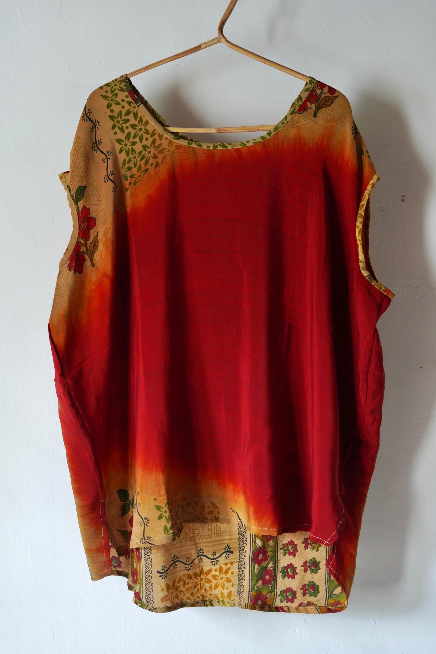 Paros Free Size Vintage Silk Fluid Top