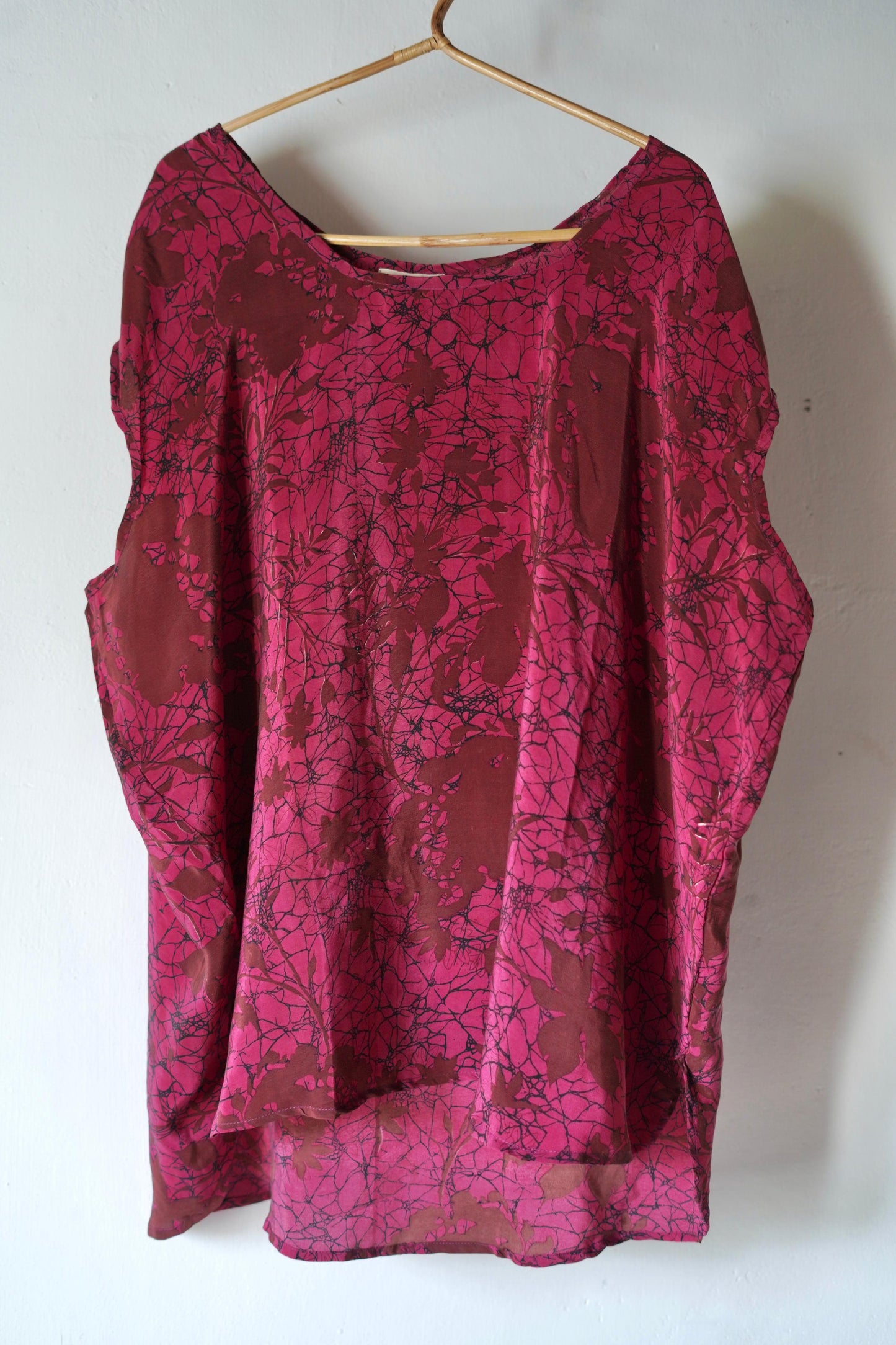 Paros Free Size Vintage Silk Fluid Top