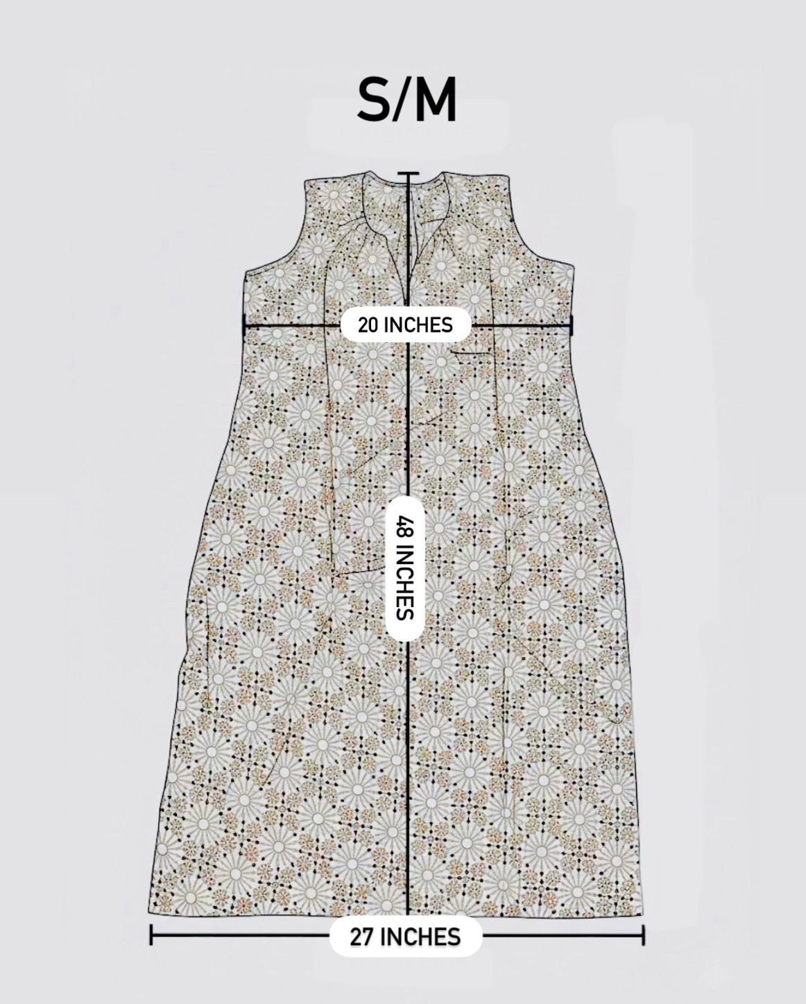 Printed gauze beach  dress