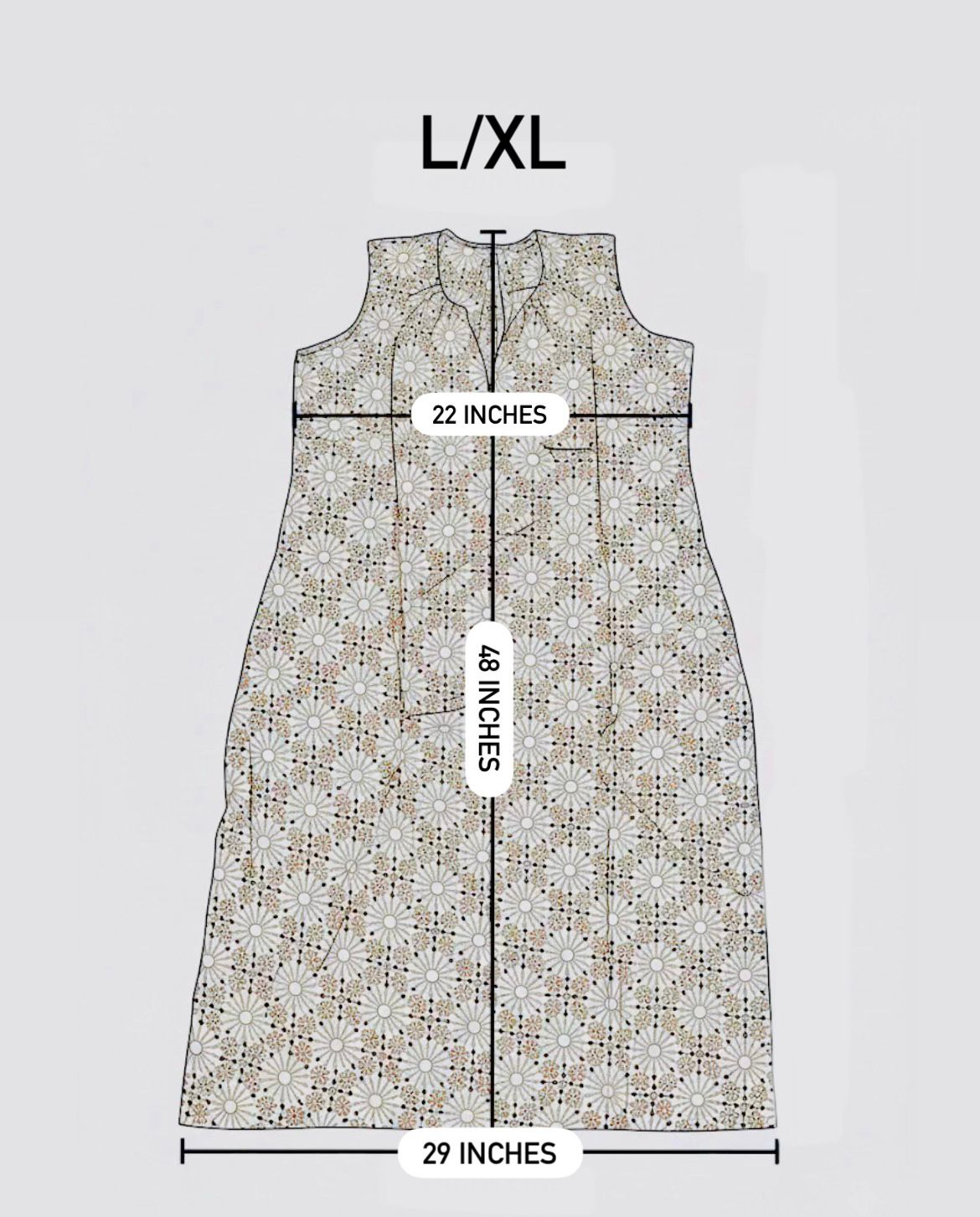 Printed gauze beach  dress