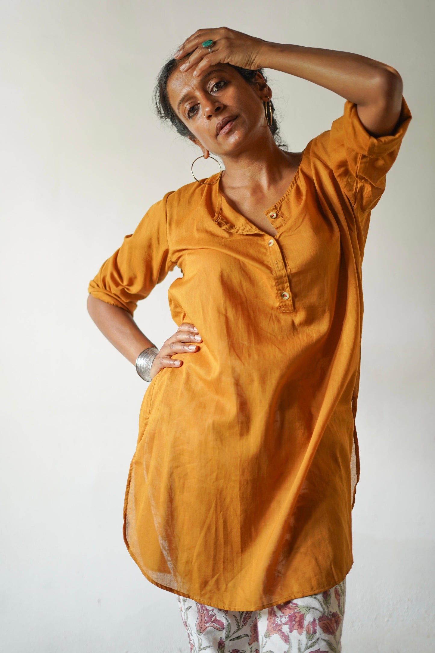 Summer Soft Muslin Cotton Tunic