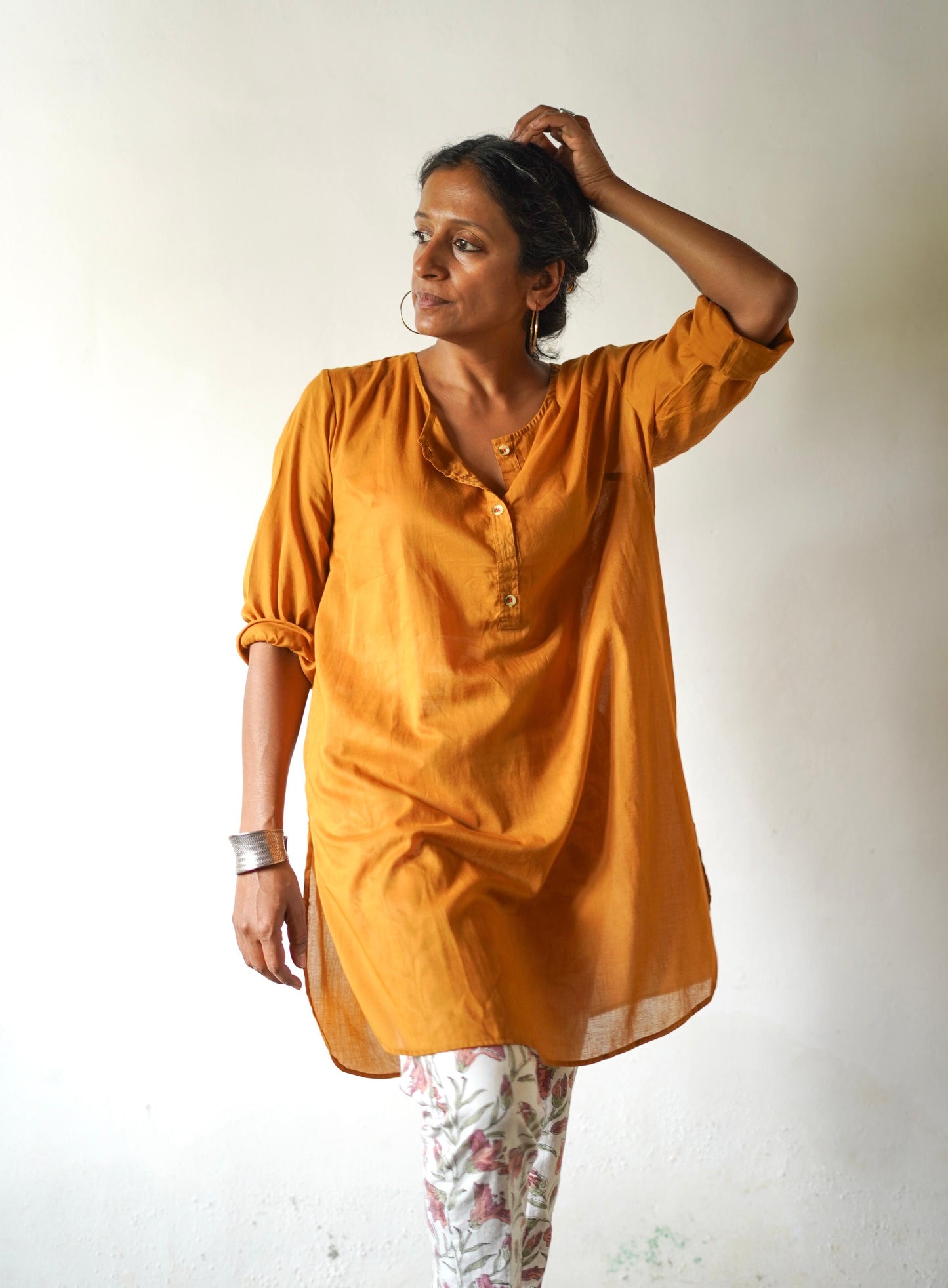 Summer Soft Muslin Cotton Tunic