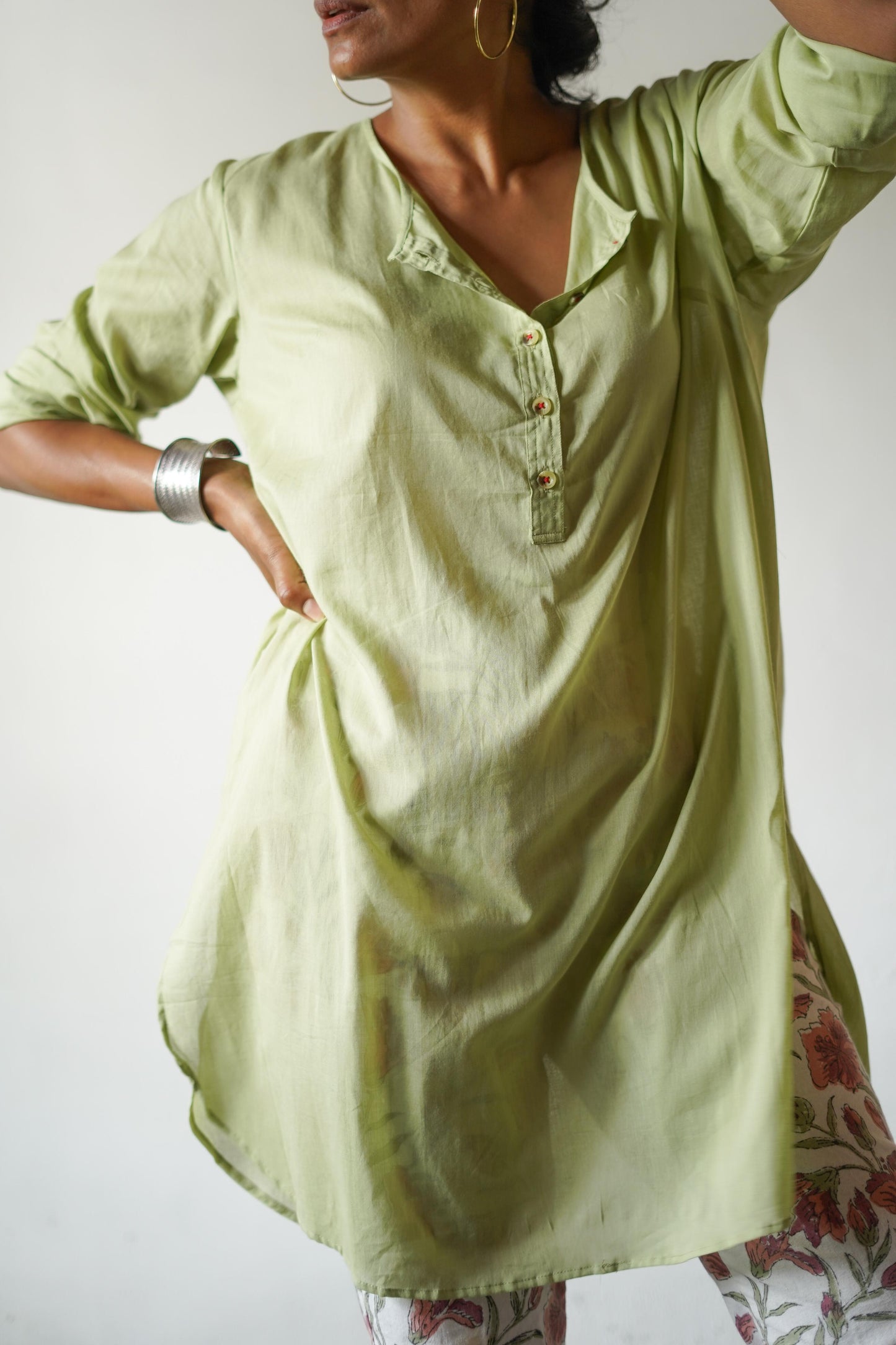Summer Soft Muslin Cotton Tunic