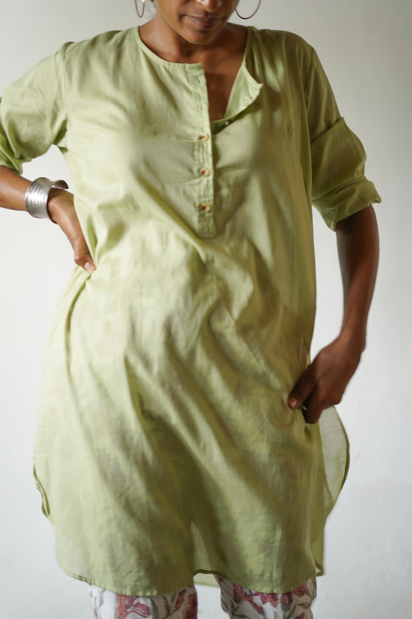 Summer Soft Muslin Cotton Tunic