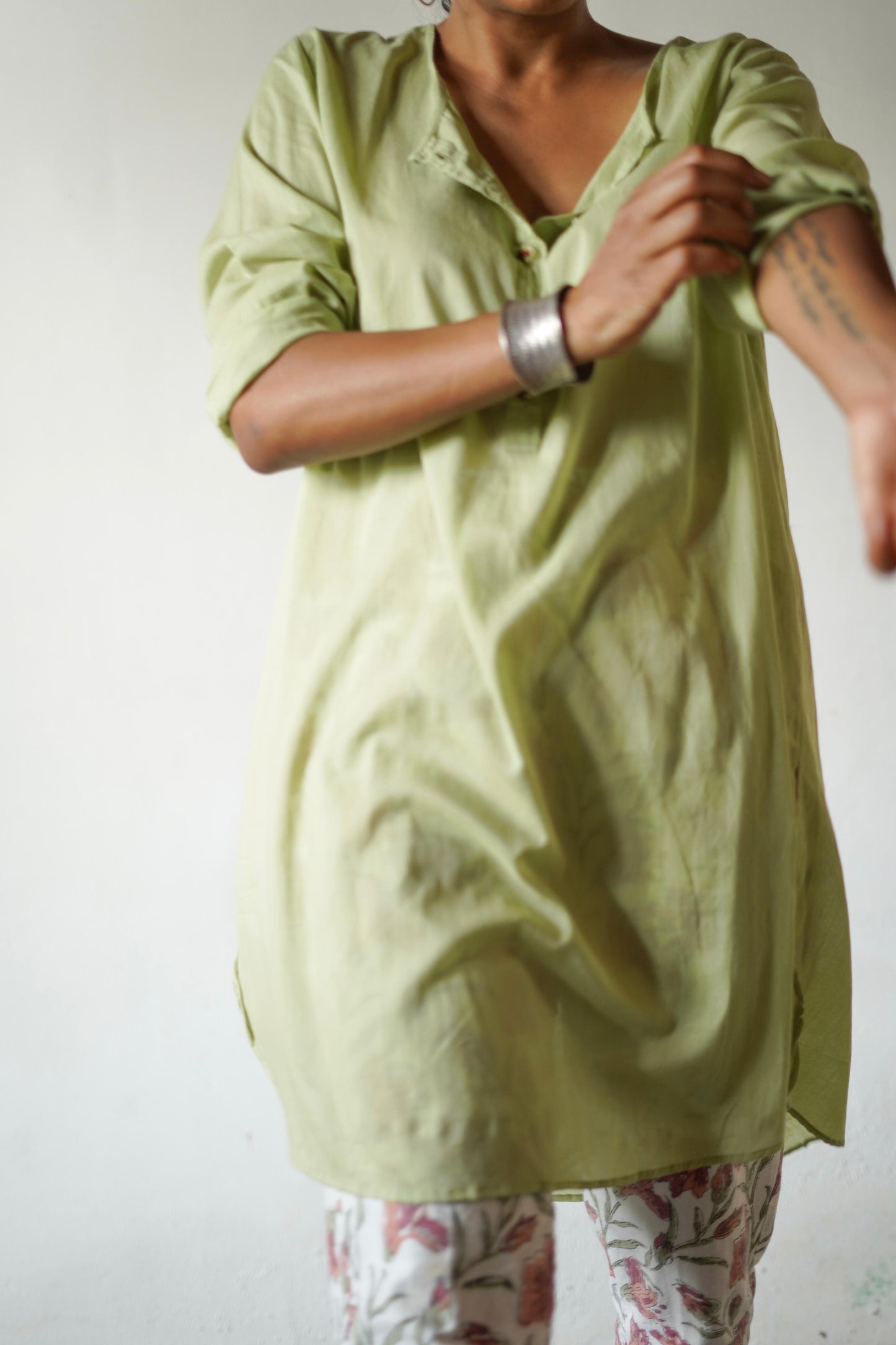 Summer Soft Muslin Cotton Tunic