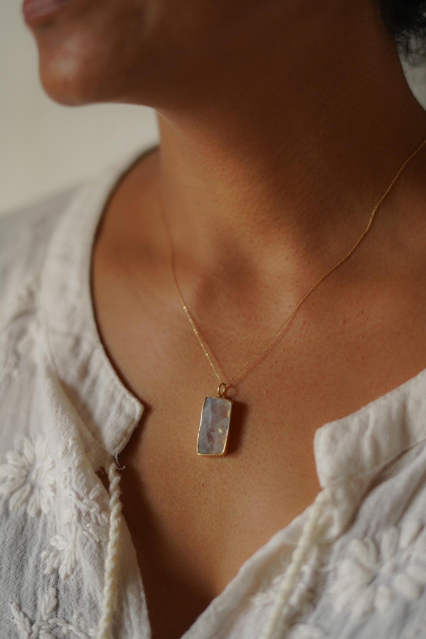 Sliced Power Stone Pendant