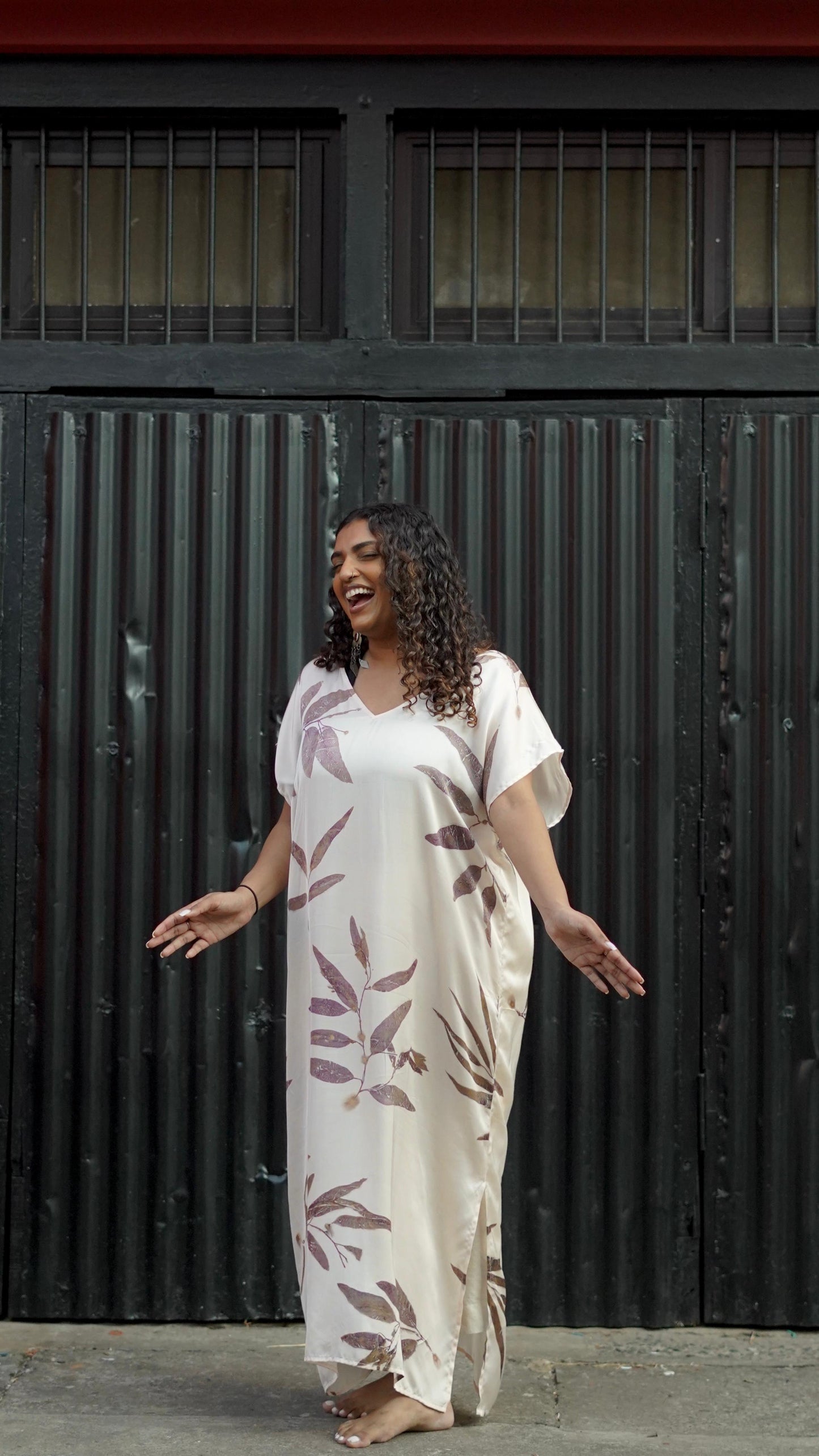 Shola Eco Print Dress