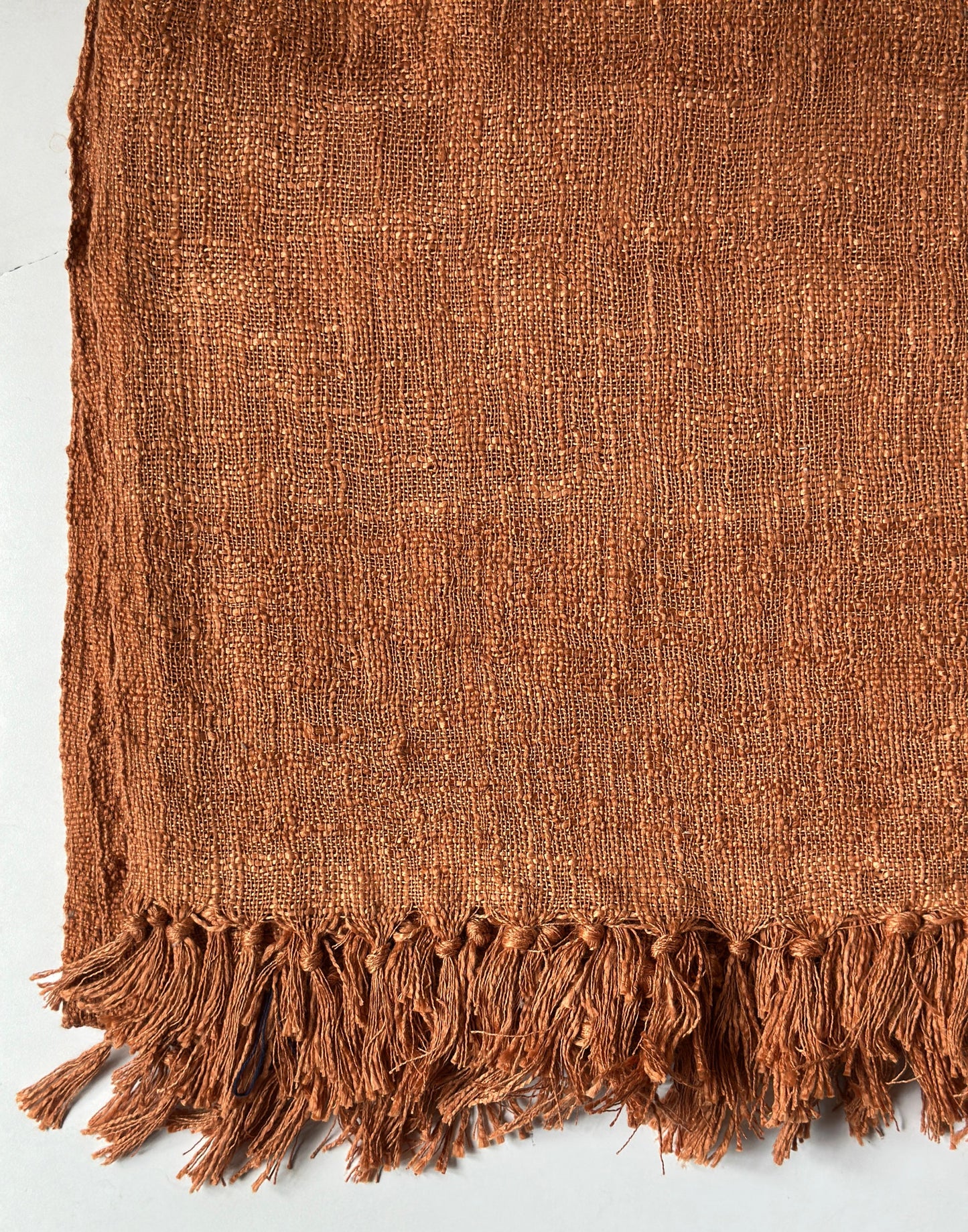 Natural Dye Handloom Cotton Bed Cover/blanket (110x98 inch)