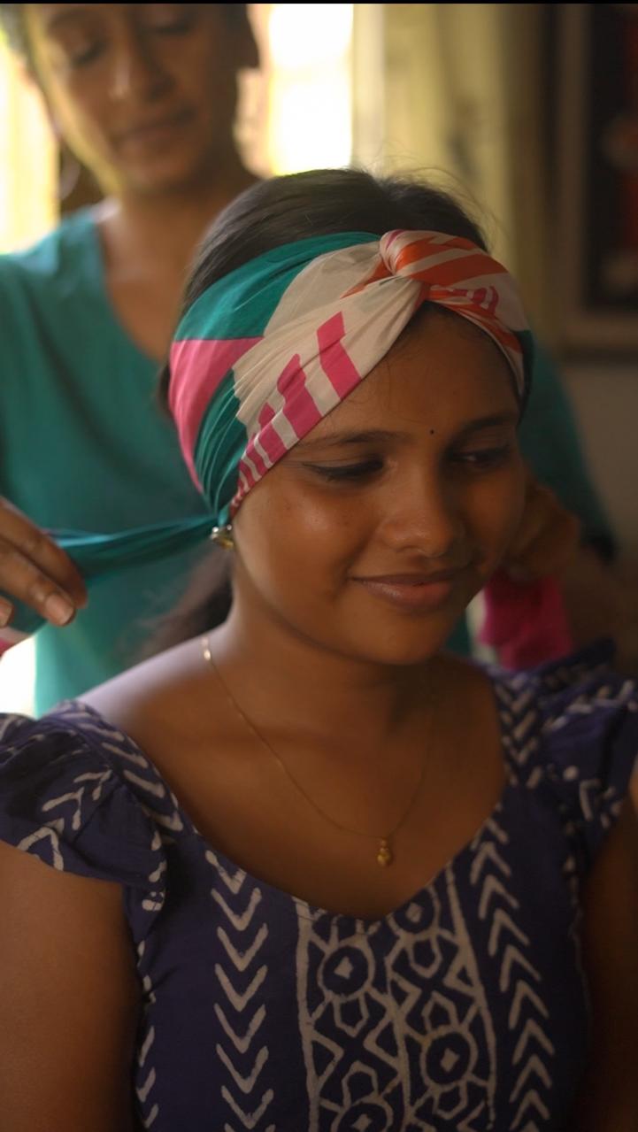 Botanical Inspired Pure Silk Scarf