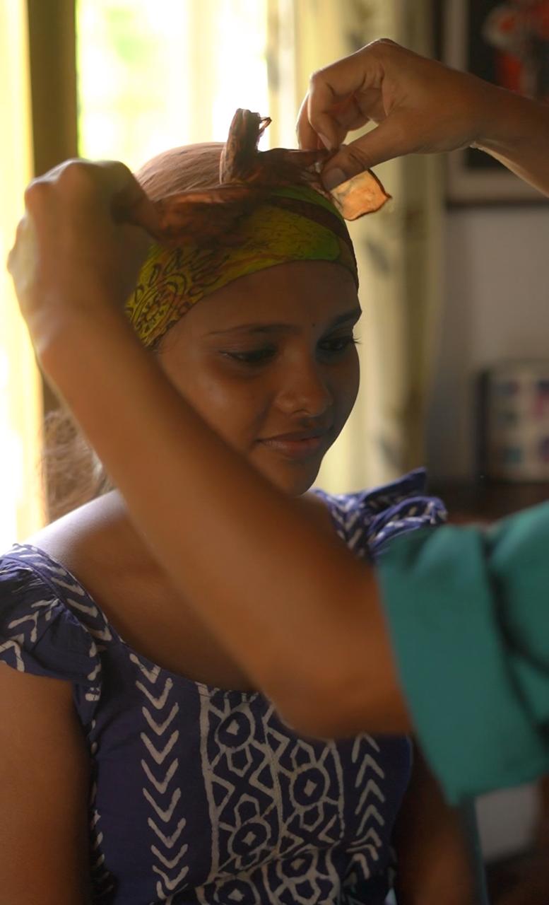 Botanical Inspired Pure Silk Scarf