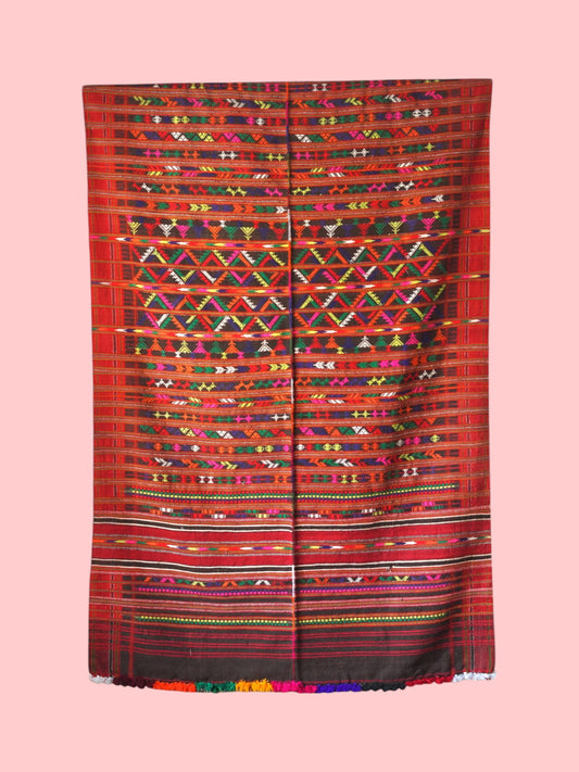 Bohemian Wool Tapestry: Desert Aesthetic (102x54 inch)