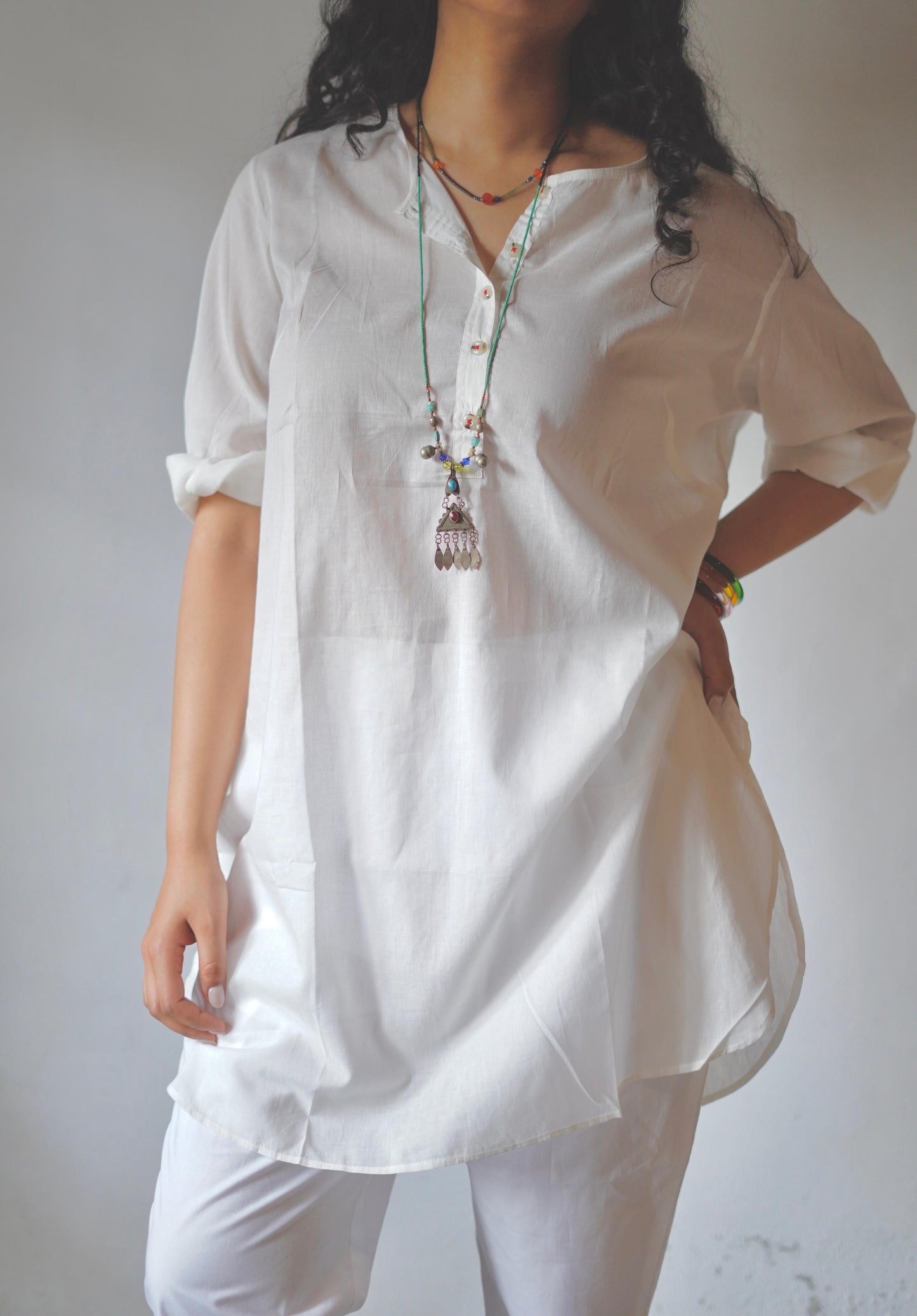 Summer Soft Muslin Cotton Tunic