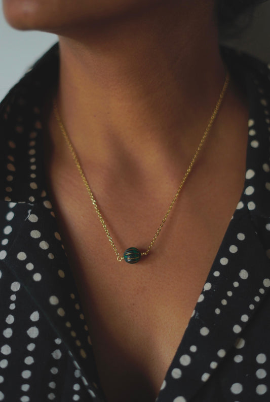 Malachite Drop Necklace