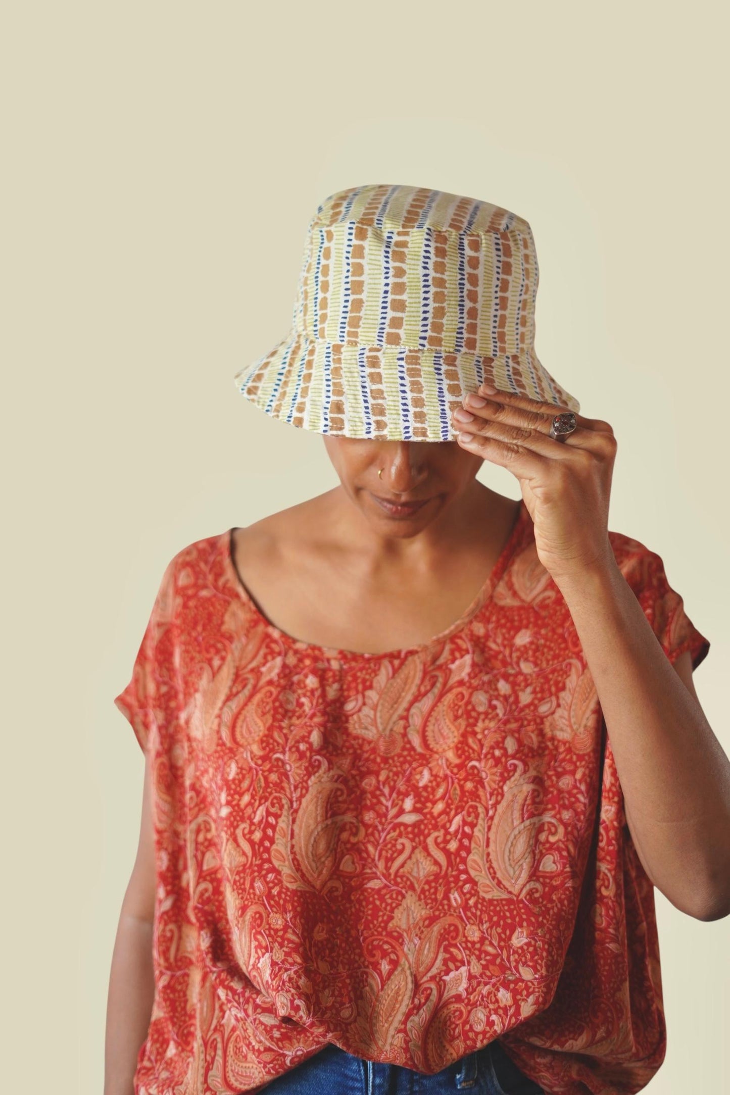 Varkala Free Size Cotton Bucket Hat