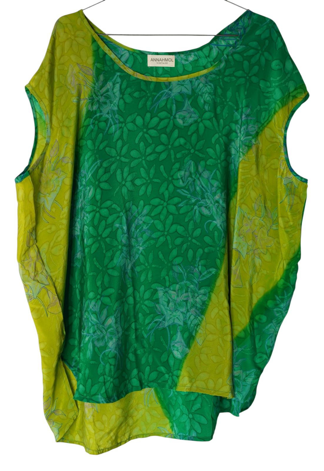 Paros Free Size Vintage Silk Fluid Top