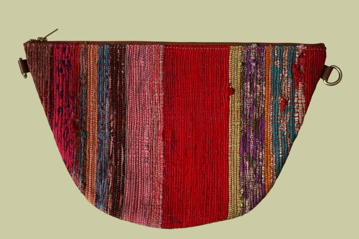Aanya Hand-Woven Upcycled Crossbody/Fanny Pack
