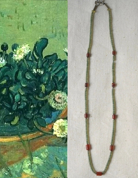 Vintage Semi Precious Stone Minimalist Necklace 2