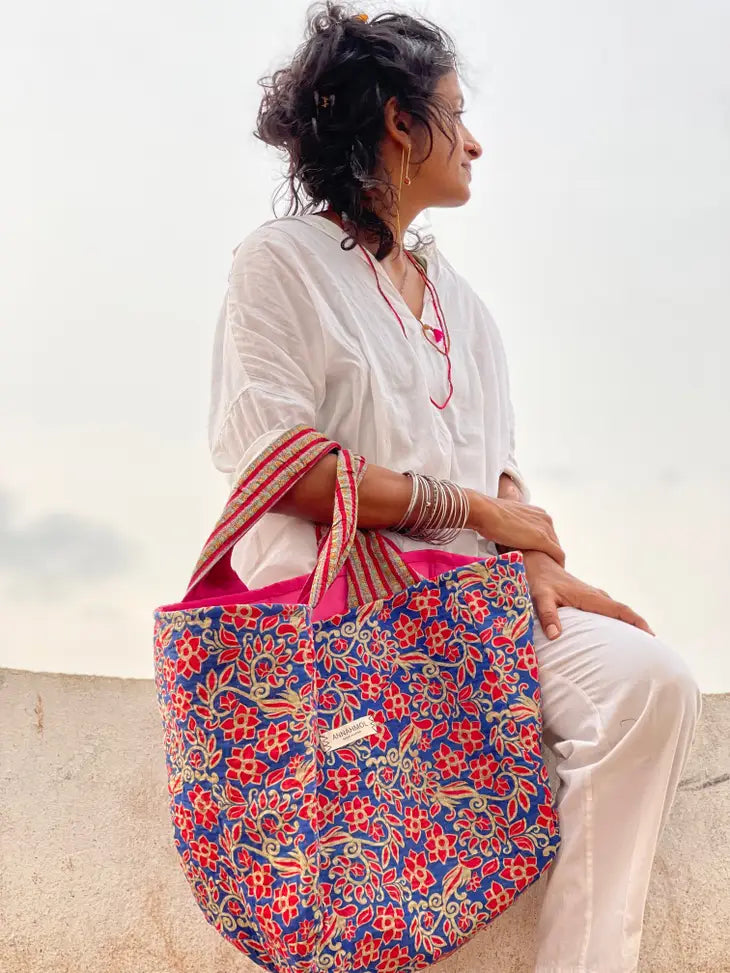 Vintage Kantha Summer Tote