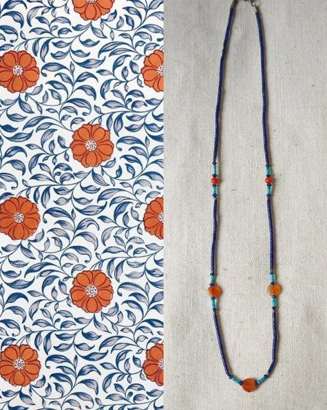 Vintage Semi Precious Stone Minimalist Necklace 2